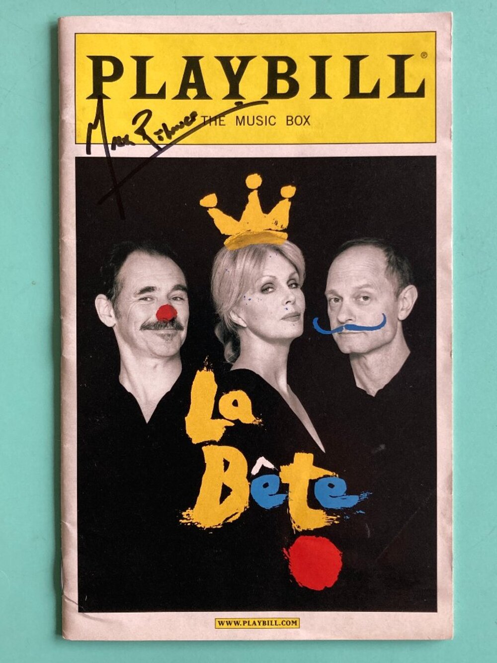 Mark Rylance (Only) Signed Playbill La Bete David Hyde Pierce Joanna Lumley 2010